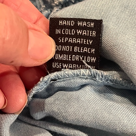 Style Envy Romper.  Size medium. On or off shoulder in blue - Picture 4 of 9